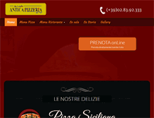 Tablet Screenshot of anticapizzeriadagiulio.it